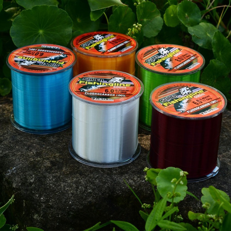 Copolymer Line - 500m 0.14mm-0.50mm 초강력 나일론 낚싯줄 투명