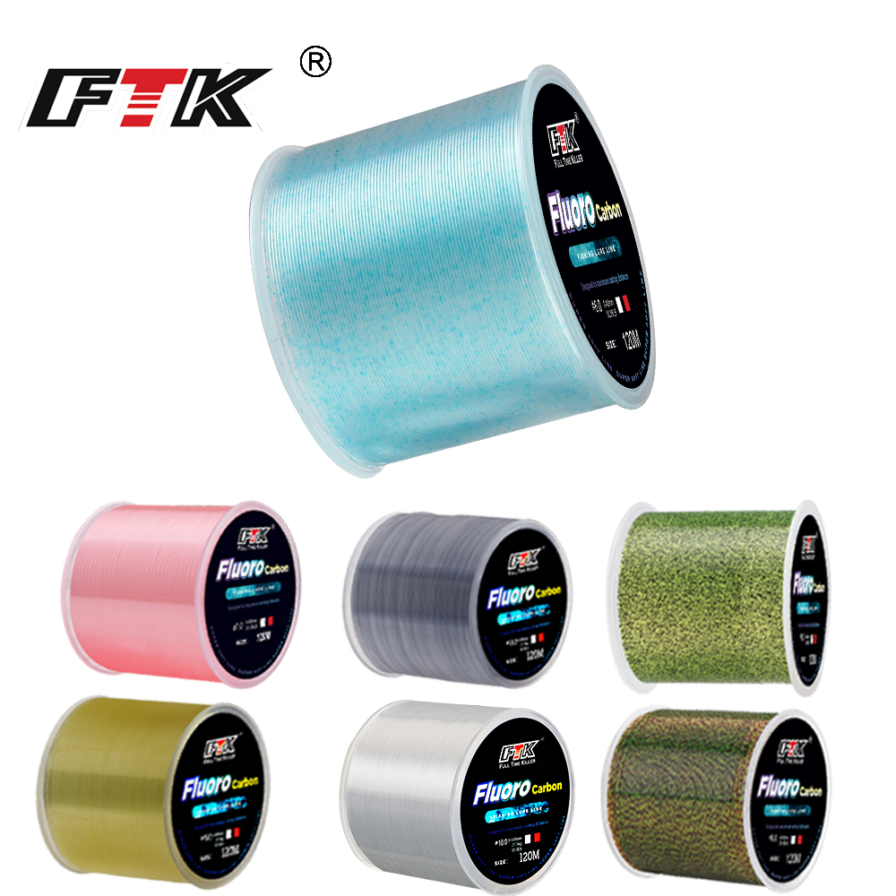 Fluorocarbon Line - FTK 120m 보이지 않는 낚시 라인
