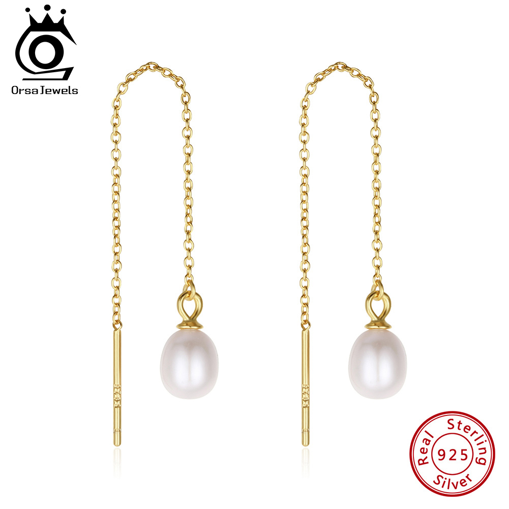 Freshwater Line - ORSA JEWELS 절묘한 14k 골드 진주