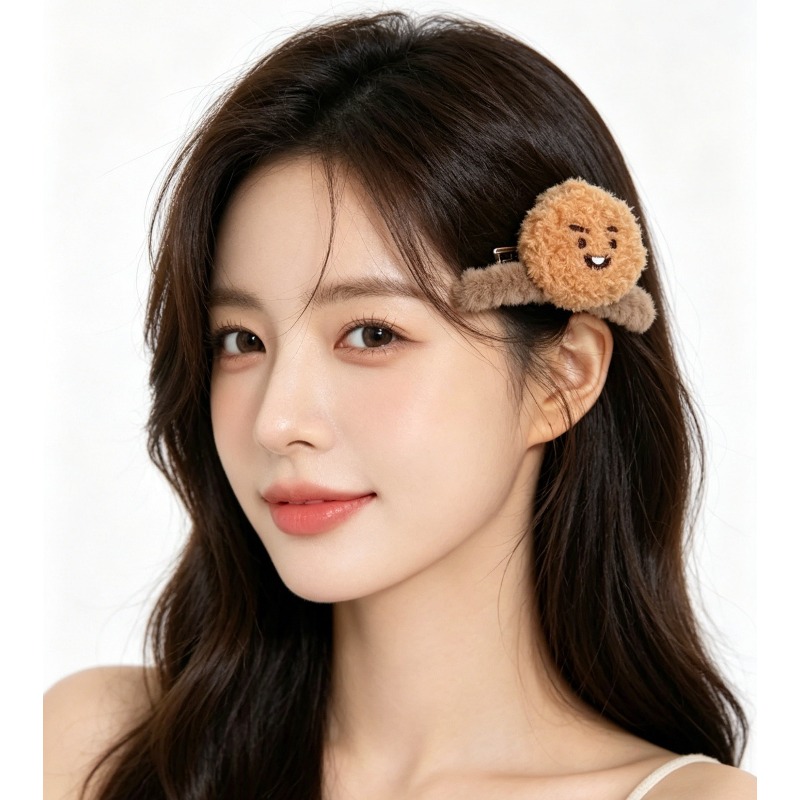 BT21 귀여운 만화 애니메이션 플러시 헤어핀 창의적인 - Tippet Line 리뷰 및 가격
