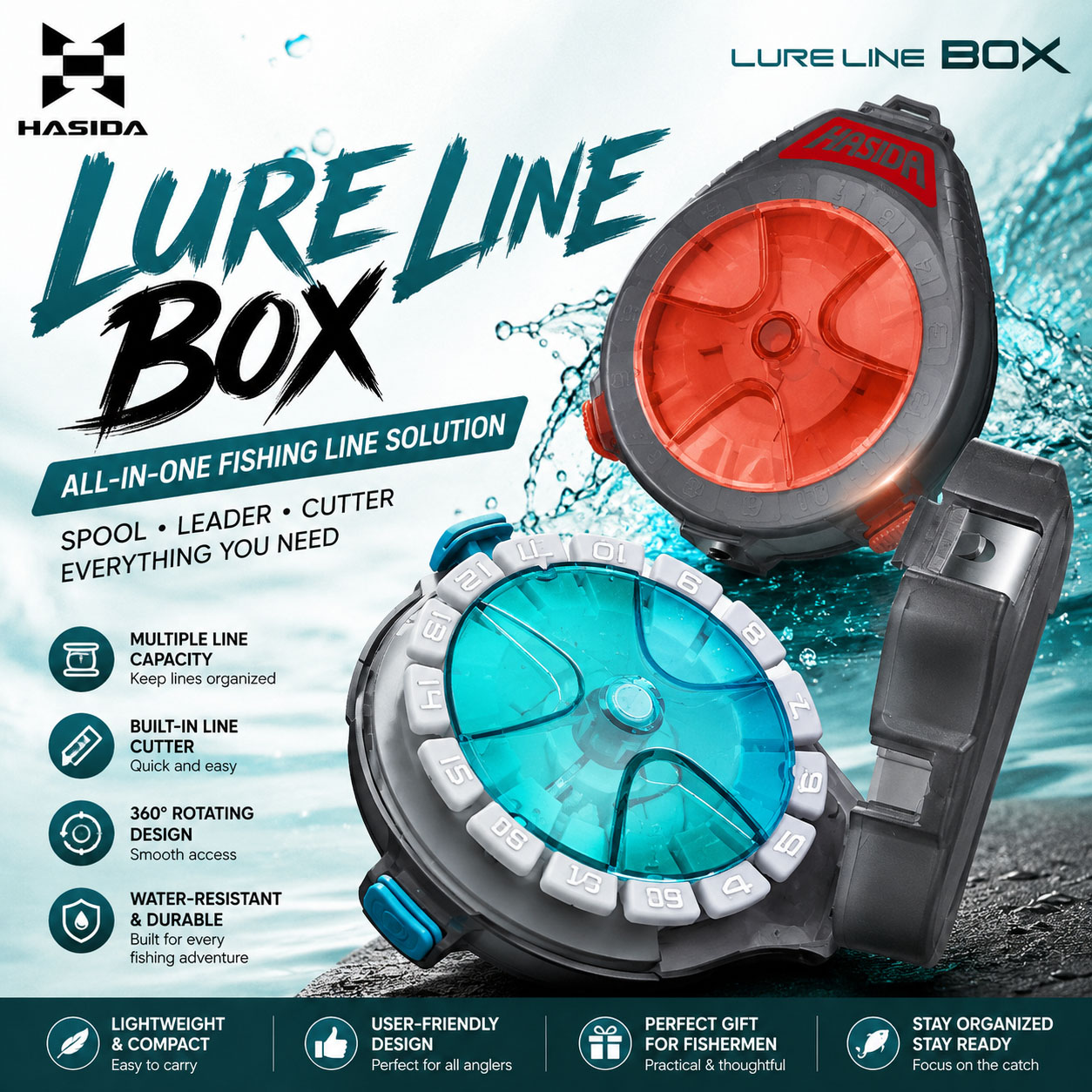 하시다 서브 라인 박스 낚시 도구 상자 (블레이드 포함 - Fishing Line Dispenser 리뷰 및 가격
