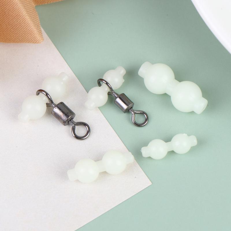 50개 발광 조롱박 비드 낚시 스위블 커넥터, 엉킴 방 - Monofilament Line 리뷰 및 가격