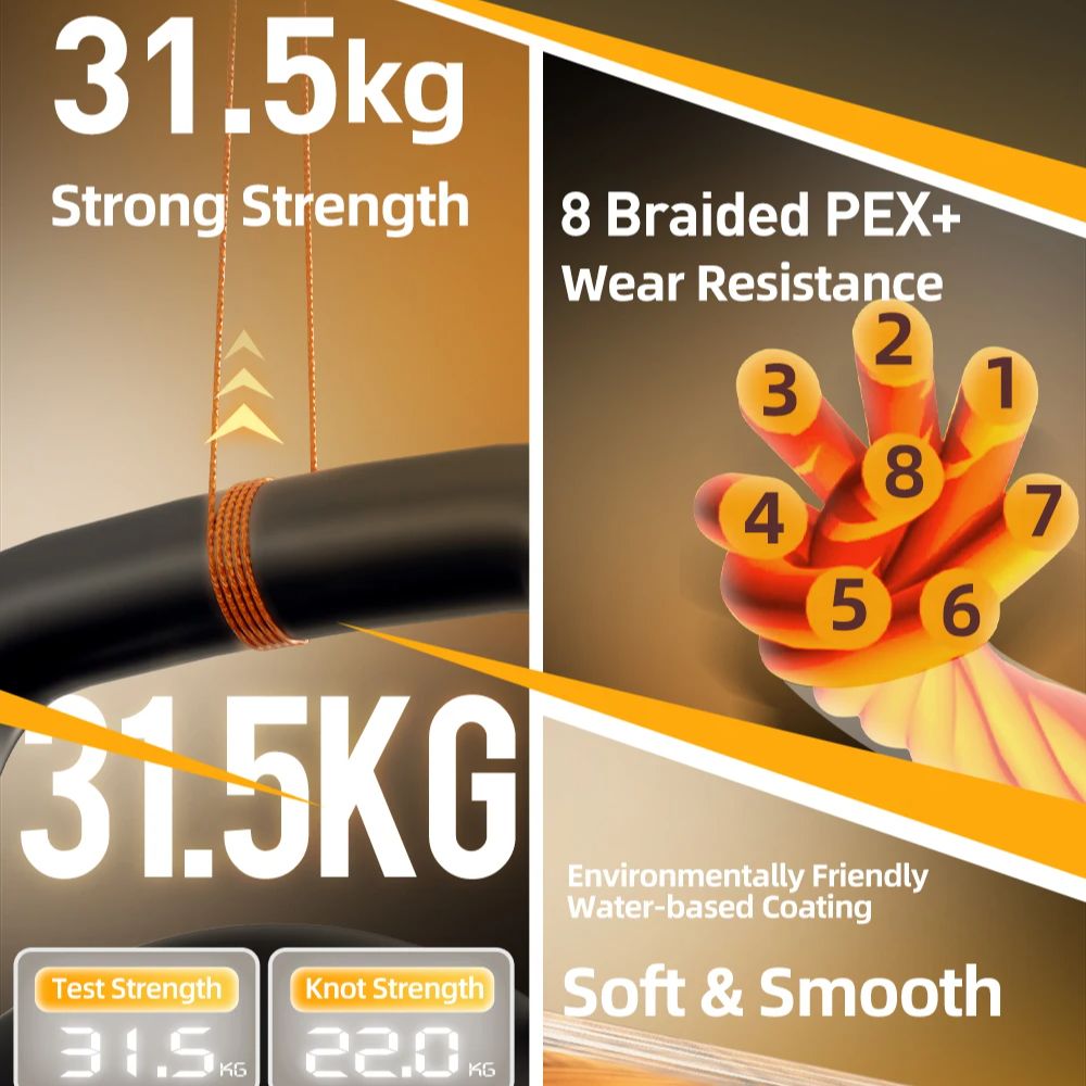 하시다 버터플라이 100m 8합사 PE PEX+ 테크  - Copolymer Line 리뷰 및 가격
